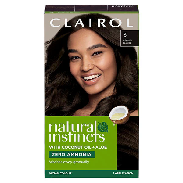 Clairol Natural Instincts barva na vlasy 3 nejtmavší hnědá
