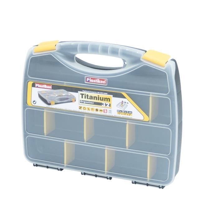 Tool organizer - Plastiken - 80032_BLACK - 32 cm - Titanium - Plastic