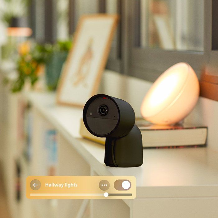 Caméra connectée - Philips Hue - Extérieur - Filaire - Vision nocture - 2K - Noir