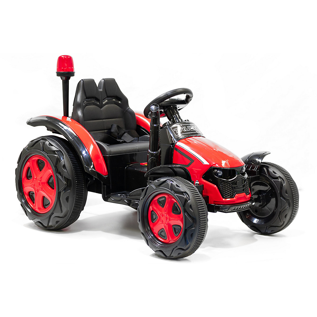 Kidcars Dziecięcy traktor elektryczny 2x30W 12V 7Ah 2.4G RC z przyczepą, zielony