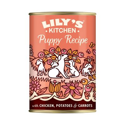 Lilys Küchenrezept für Welpen mit Hühnchen, Kartoffeln und Karotten