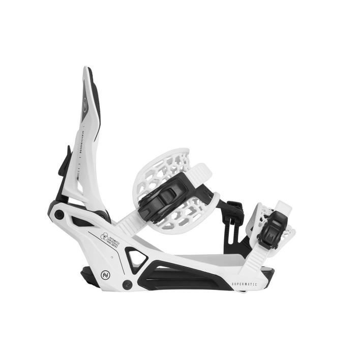 Nidecker Supermatic White Herren-Snowboardbindungen