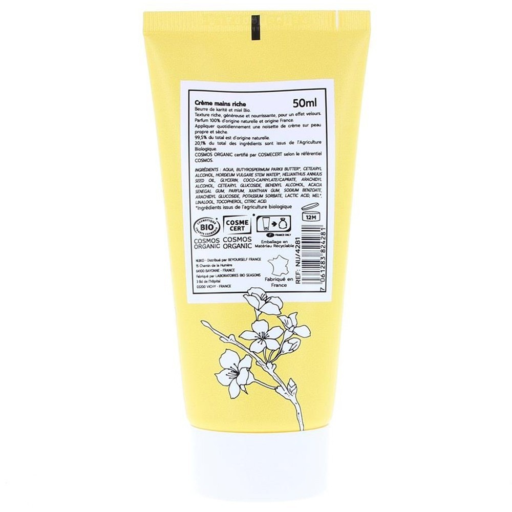 NIJIKO Crème Mains Bio Miel & Karité