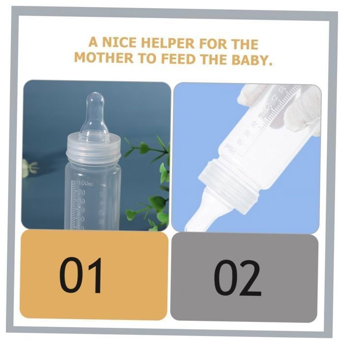 Lot de 12 biberons jetables transparents avec graduation, design étanche et portable, facilite l’alimentation de bébé en déplacement