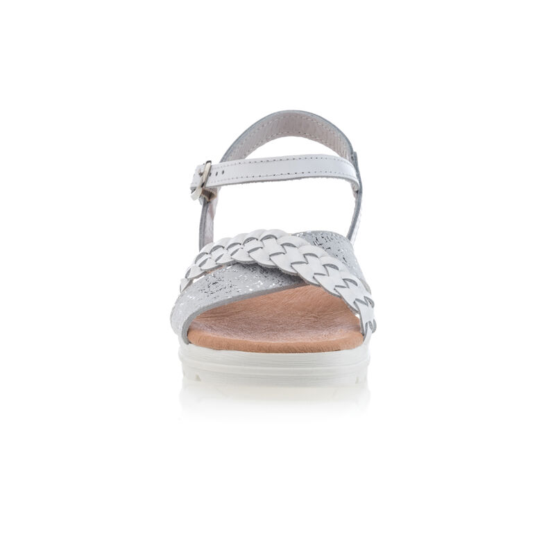 Hvite sandaler / sko med åpen tå for jenter