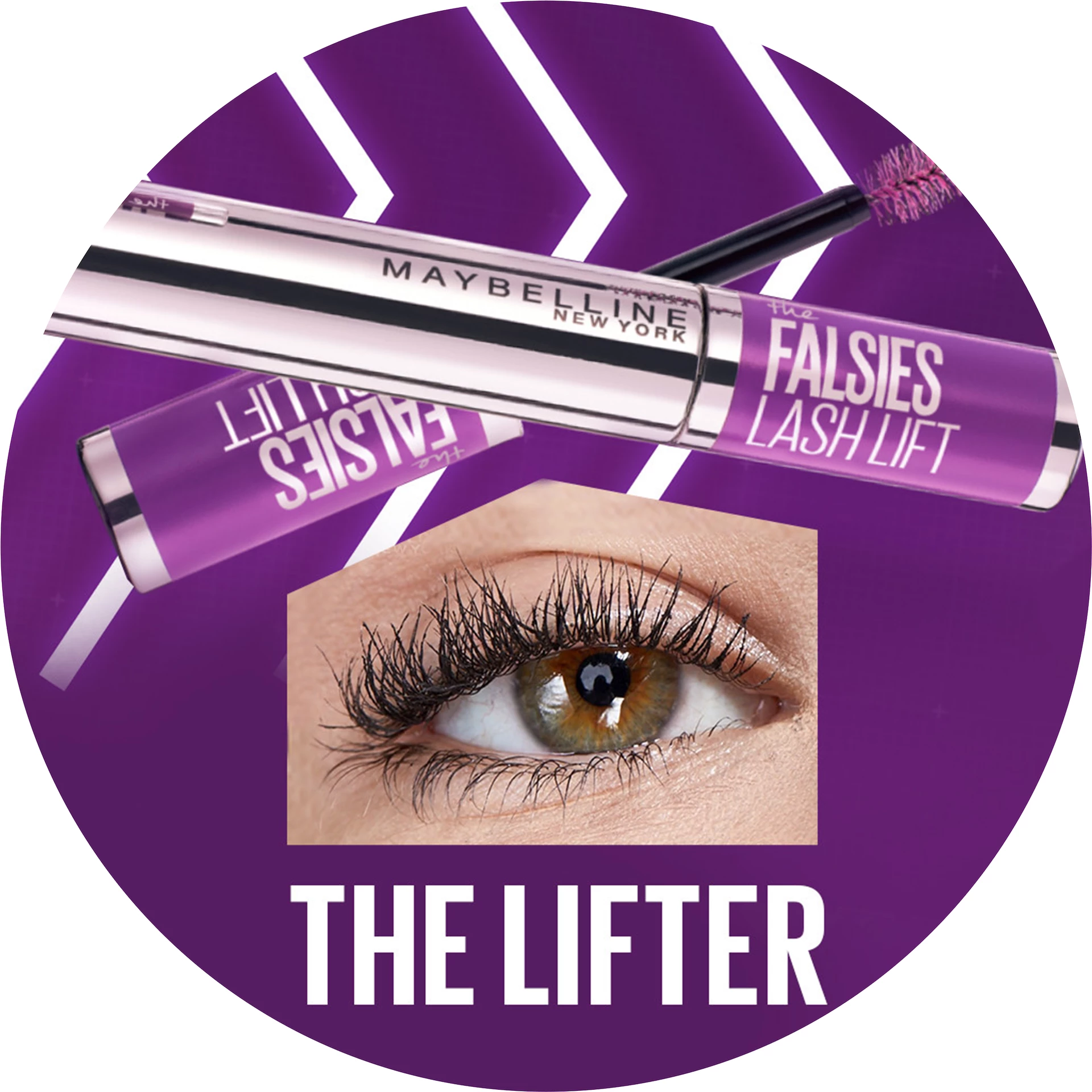 Maskara za podizanje trepavica Falsies, crna - Maybelline