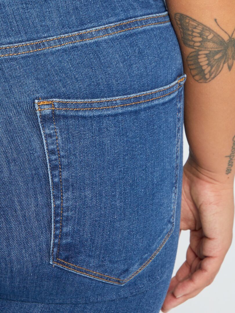 Spodnie Skinny Stretch - 5 kieszeni - L30 - NIEBIESKIE