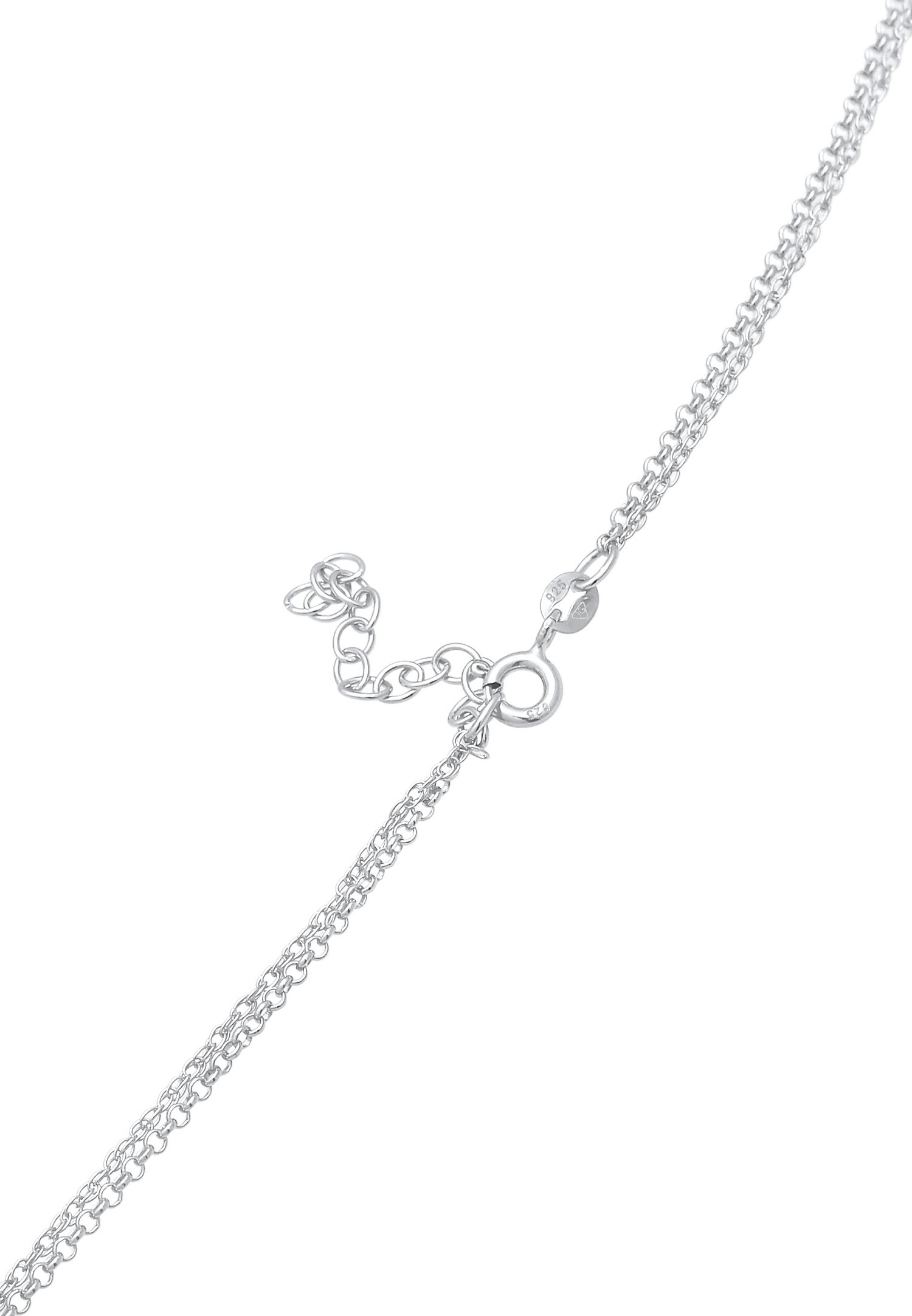 Elli Pendentif de main Hamsa pour femme avec cristaux de zirconium en argent sterling 925