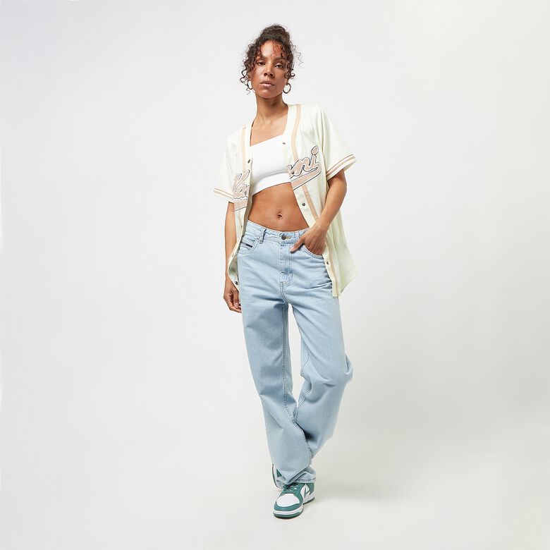 Baseballshirt mit Nadelstreifen im College-Stil