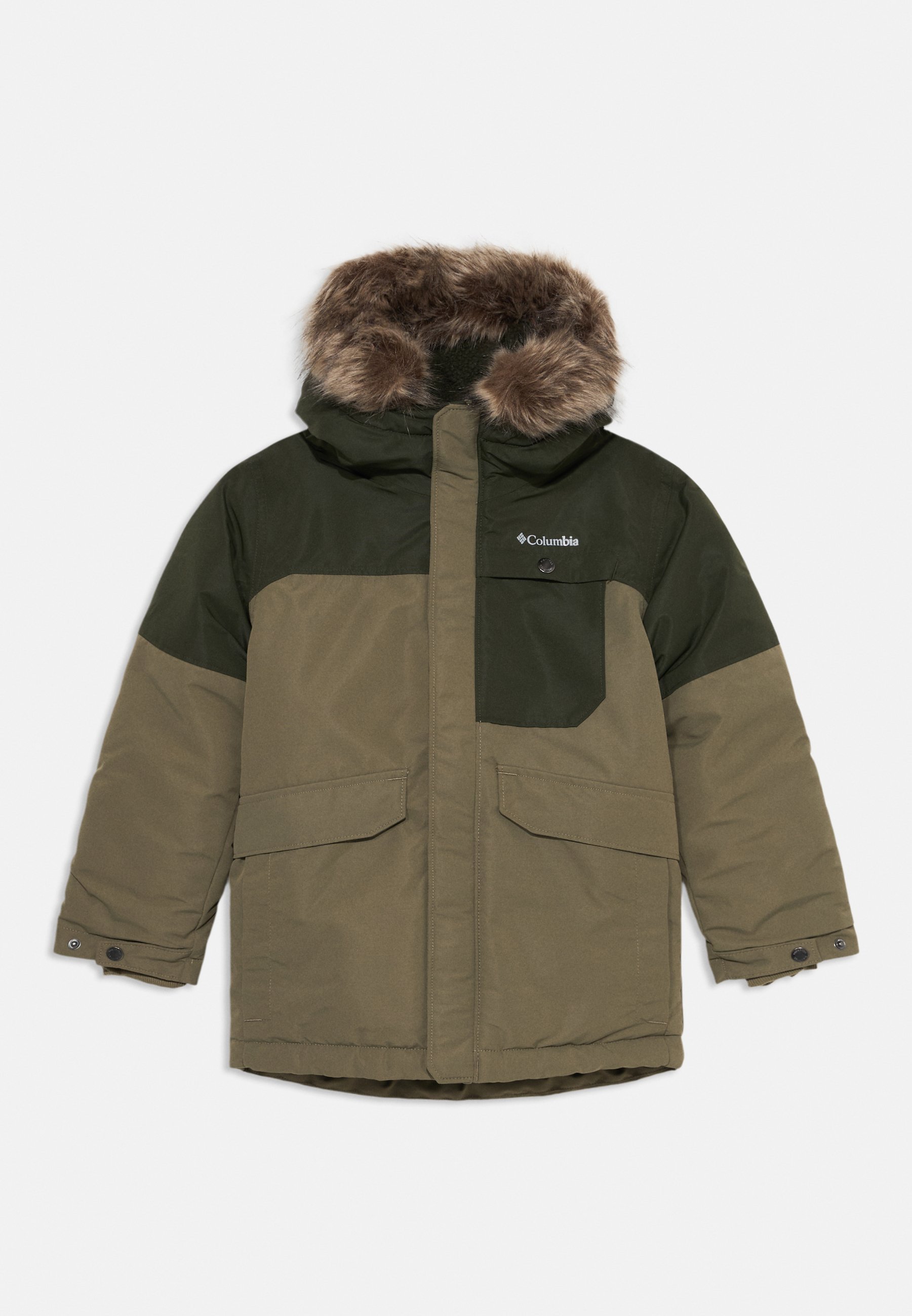 Columbia NORDIC STRIDER JACKET - Winterjas - steengroen/groenlandschap