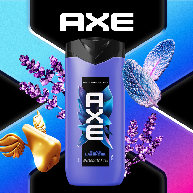 Gel de Banho Axe Premium Lavanda Azul para Homens