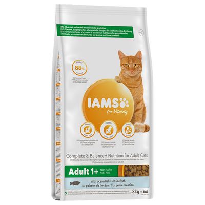 Ração seca IAMS para gatos - 7% de desconto!*