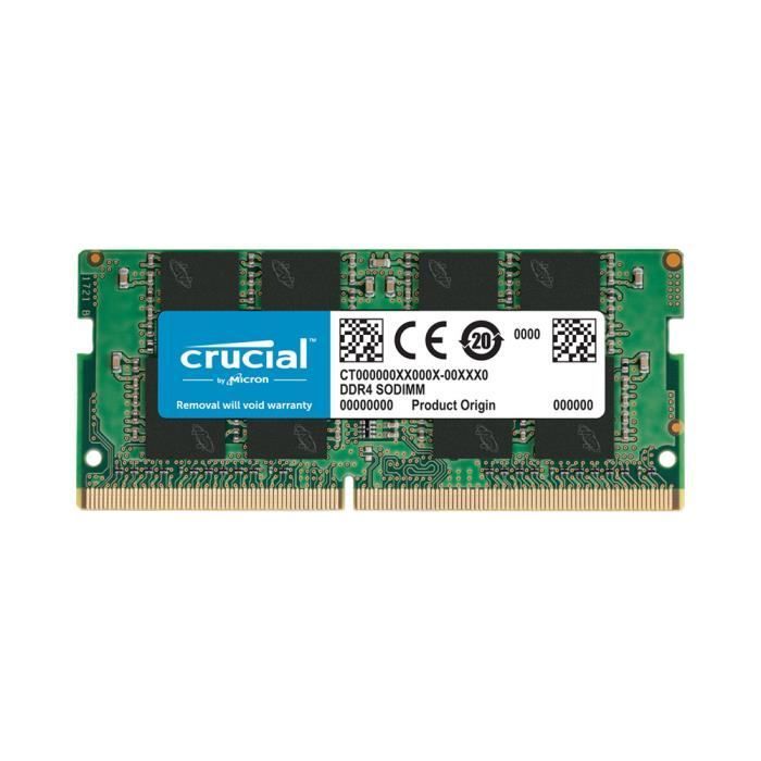 Crucial DDR4 RAM Memory - 16GB - 3200 MT/s - CL22 - SODIMM