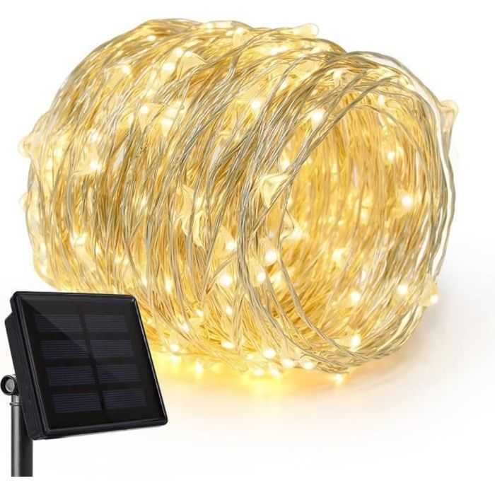 String Lights - Solar Powered - 22m - LED - Waterproof - Outdoor Decoration