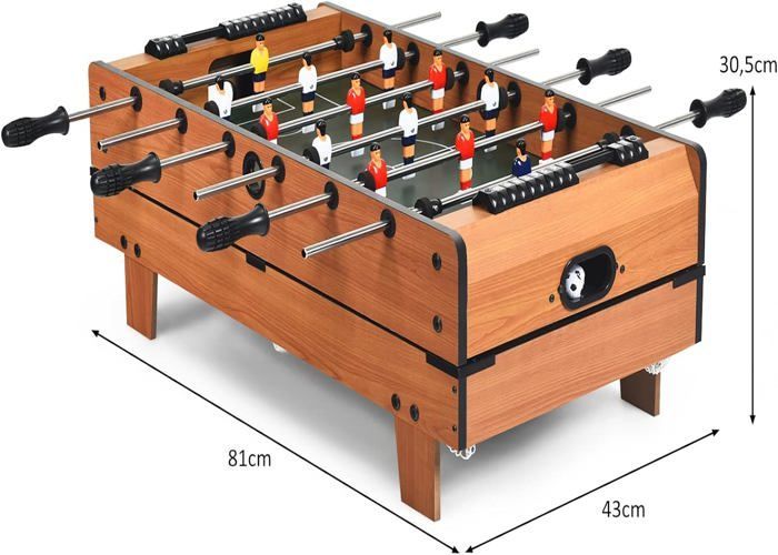 GOPLUS Multi-Game Table, 4-in-1 Combination Game Table with Accessories, Stackable Pool Tables, Air Hockey Tabletops, for Indoor/Outdoor Use