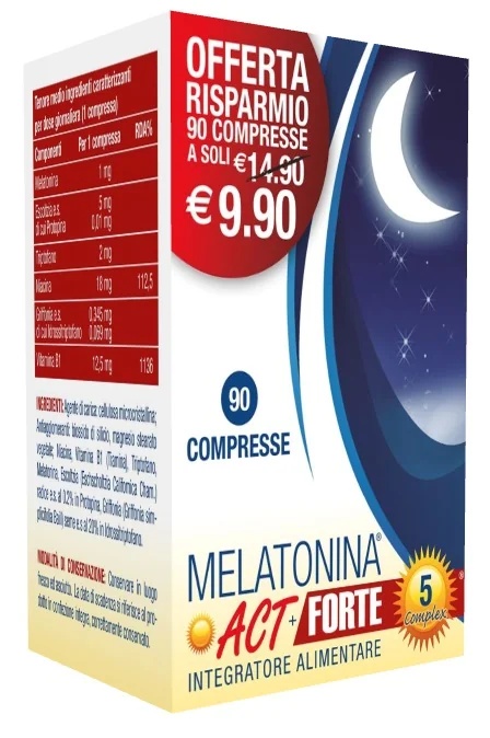F&F Melatonia Act 90 Tabletten für einen ausgeglichenen Schlaf-Wach-Rhythmus