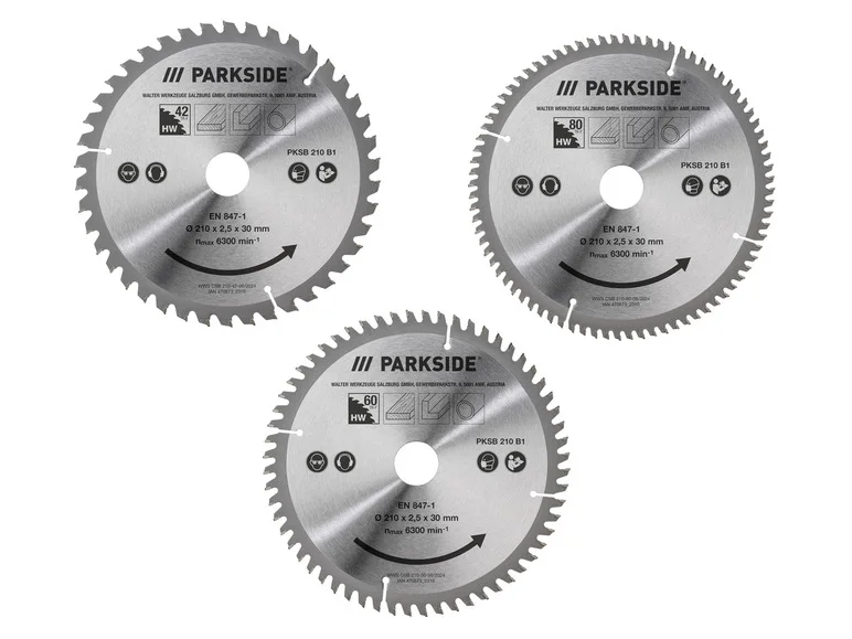 Lamă de ferăstrău circular PARKSIDE® PKSB 210 B1, Ø 21 cm
