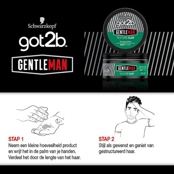 Schwarzkopf Got2b Gentleman teksturna glina 100ml