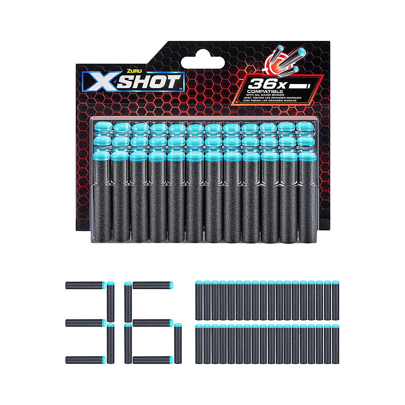 Frecce X-Shot Excel confezione da 36, X-shot