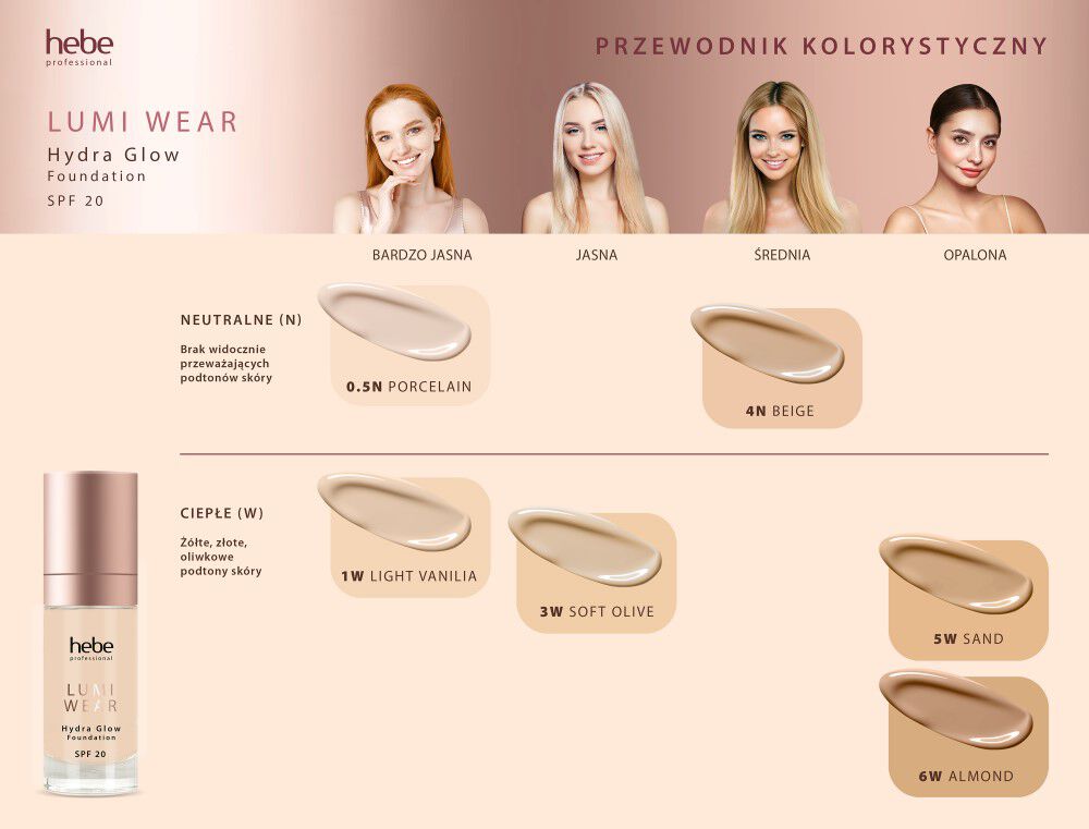 Fondotinta Hebe Professional Lumi Wear Hydra Glow
