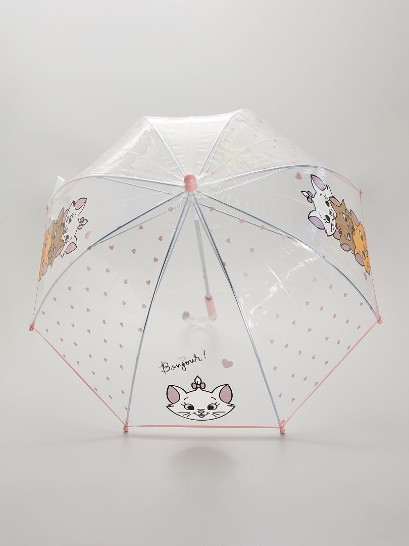 Guarda-chuva transparente 'Os Aristogatos' - BRANCO