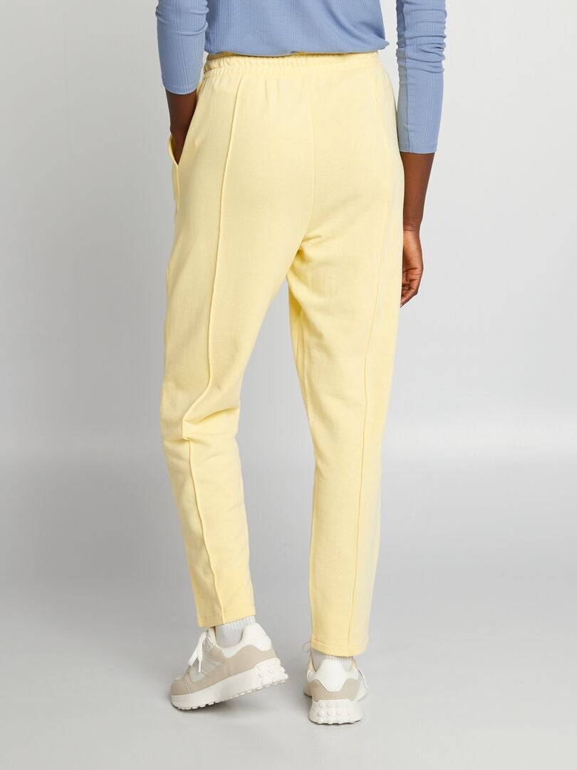 Fleece joggingbroek - GEEL