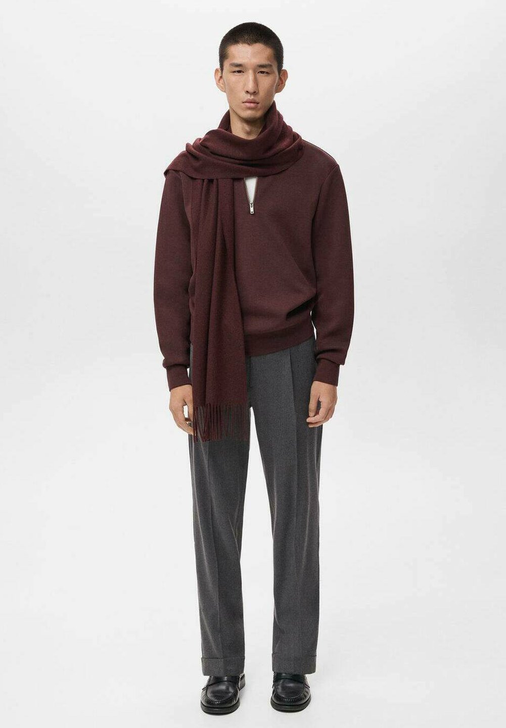Mango Jumper - bordeaux