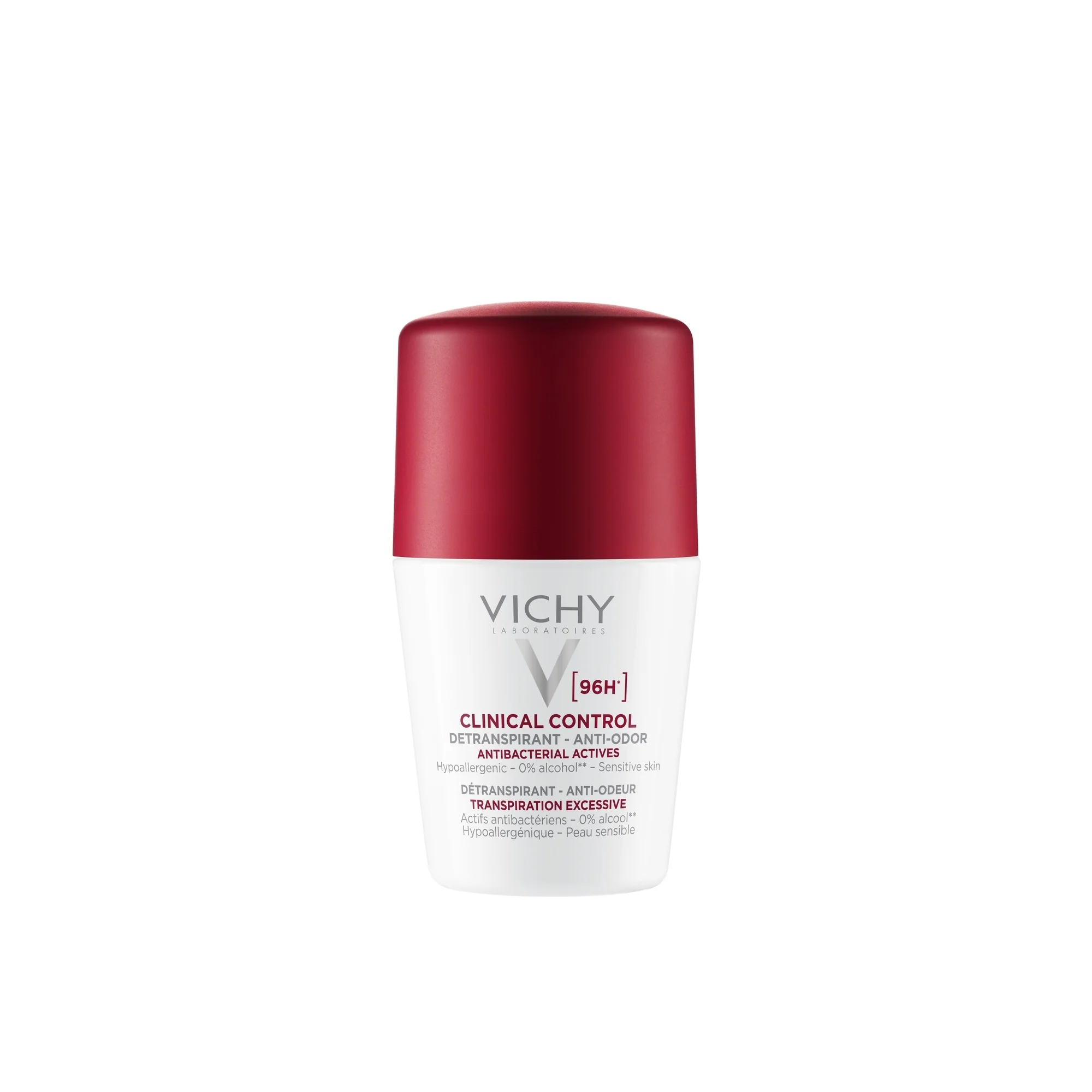 Deodorant Dermo-Tolerance Deodorante Clinical Control 96H Anti -Traspirante. No Alcool. Anti -Batterico. Ipoallergenico. - Deodorante Roll-on