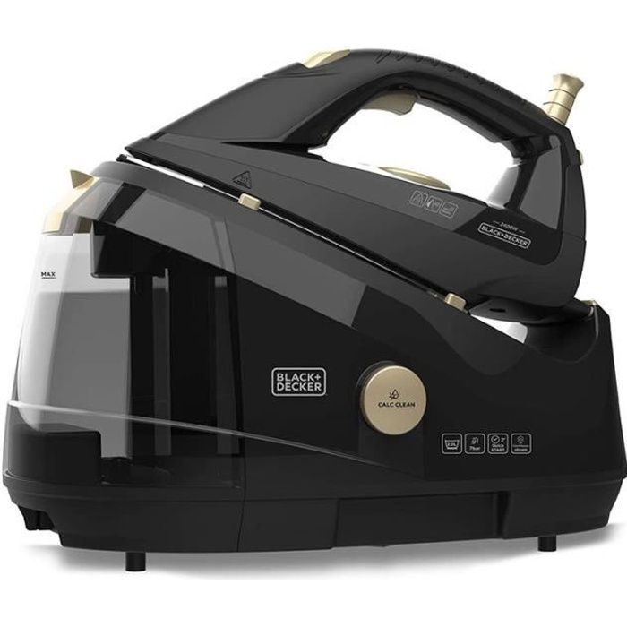 BLACK & DECKER BXSS2400E - GENERADOR DE VAPOR - POTENCIA: 2400 W MÁX. - PRESIÓN: 7 BAR - PRODUCCIÓN DE VAPOR: 130 G/MIN - DEPÓSITO: 2 L