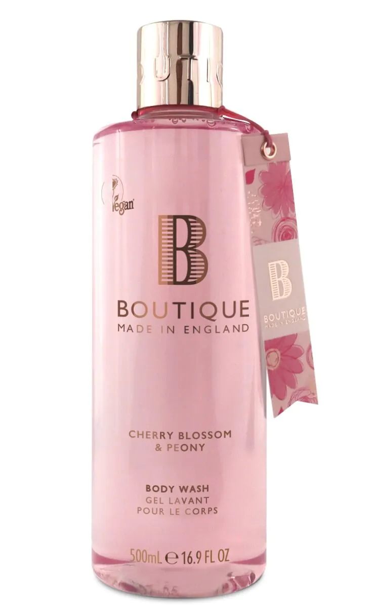 Boutique England Żel do mycia ciała Kwiat Wiśni i Piwonia 500 ml