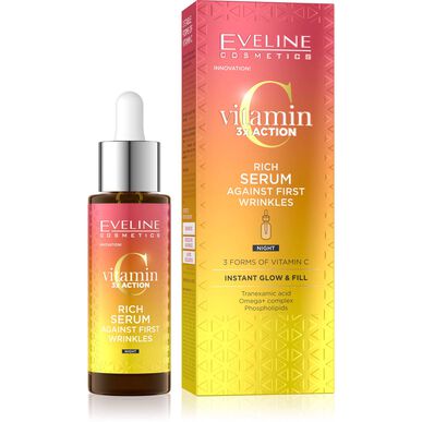 Eveline Vitamin C 3x Action Rich Wrinkles Nattserum 30ml