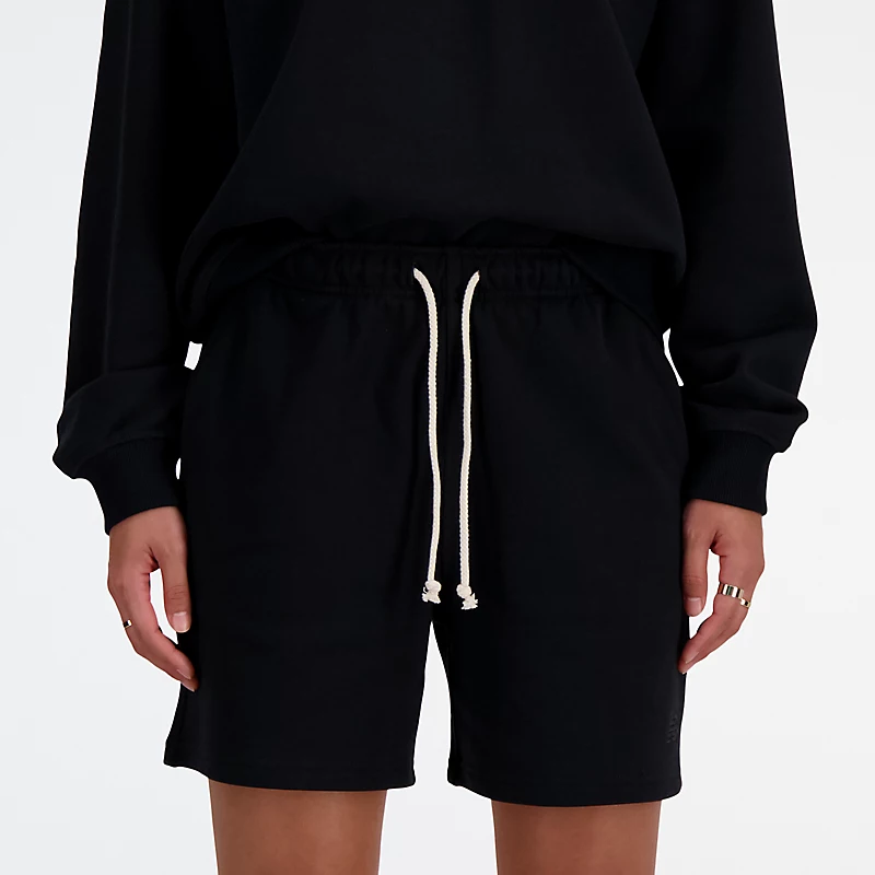 Damskie spodenki frotte Athletics French Terry - CZARNE