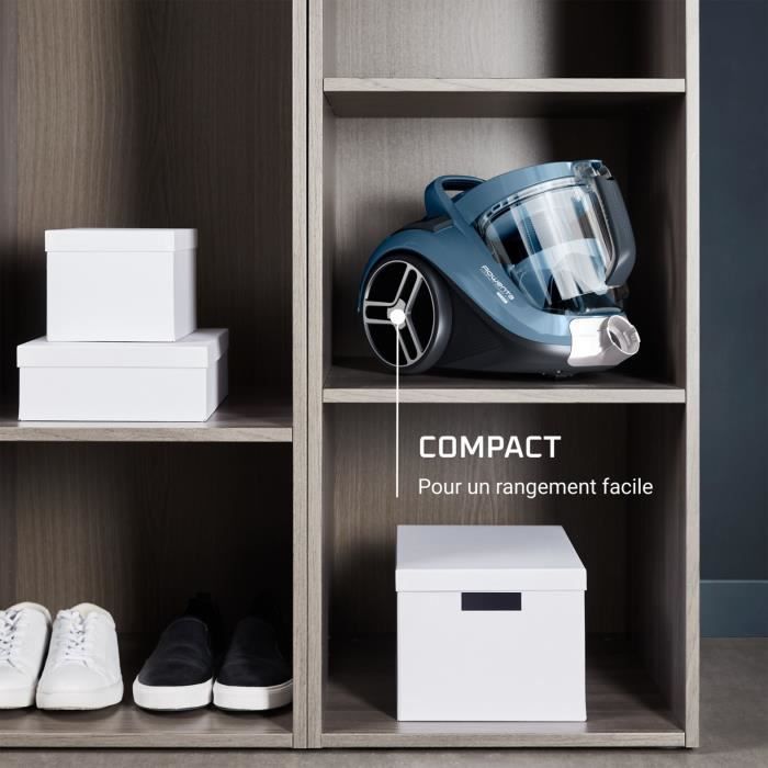 Rowenta Bagless Vacuum Cleaner, 900W max, High Filtration, 2.5L, Compact RO4B11EA