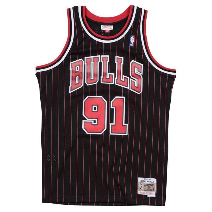 NBA Jersey - MITCHELL & NESS - Dennis Rodman - Black - Swingman 100% polyester - Screen-printed numbers