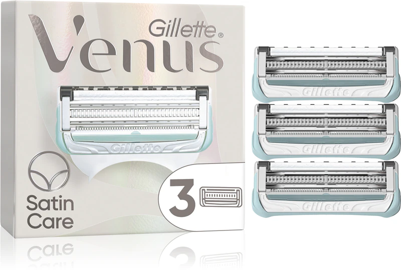 Lâminas de reposição Gillette Venus para pelos pubianos e pele, ideais para depilação da virilha.