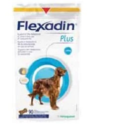 FLEXADIN Flexadin Plus Nahrungsergänzungsmittel für die Gelenke von mittelgroßen und großen Hunden, 90 Tabletten
