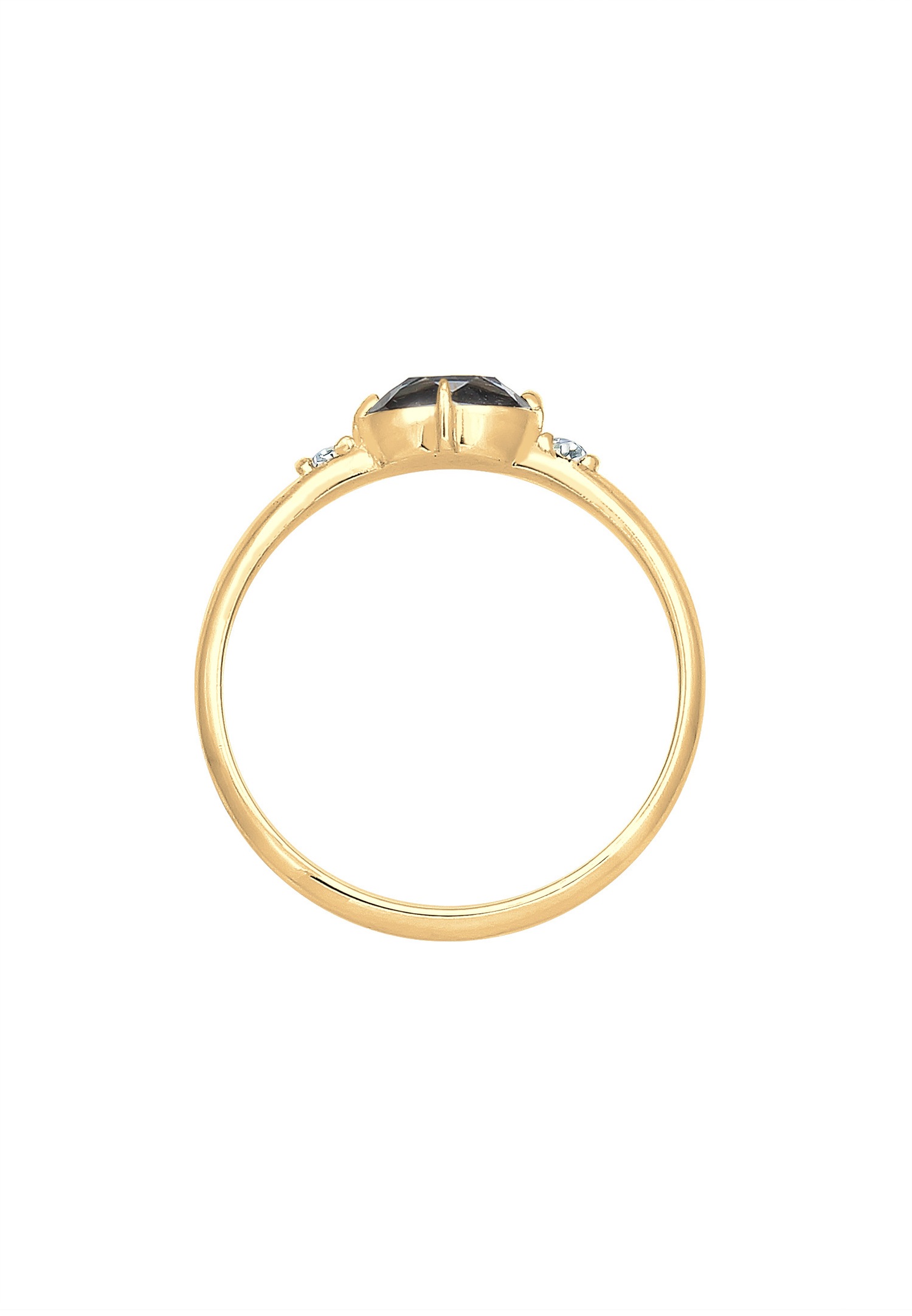 Elli Femmes Simple Elégant avec cristaux en argent sterling 925