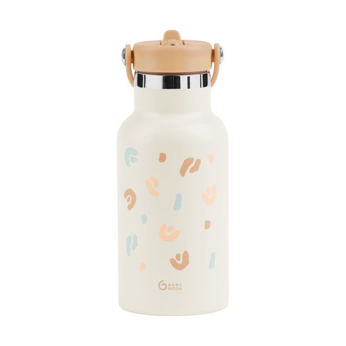 Babymoov - Gourde Enfant Isotherme 350ml - Anti Fuites - Paille Intégrée - Garde 12h au Frais et 6h au Chaud - 2e Paille Inclus