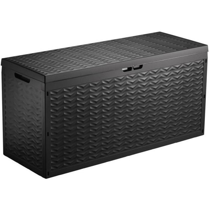 TOOD Resin Storage Trunk/Chest 330 L - 120 x 45 x 60 cm - Anthracite Grey
