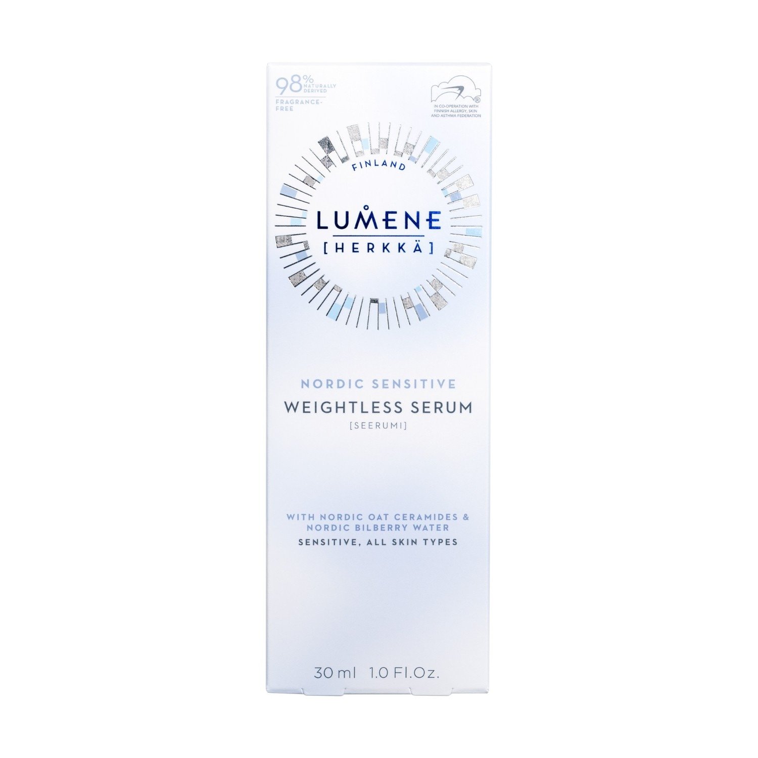 Lumene hidratantni serum Nordic Sensitive [HERKKÄ] Serum bez težine 30 ml - SERUM BEZ TEŽINE