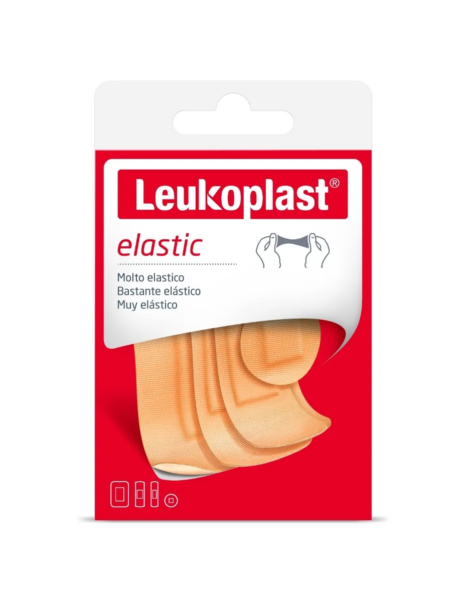 LEUKOPLAST Apósitos elásticos Leukoplast de varios tamaños, 40 unidades