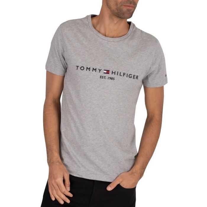 T-shirt - Tommy Hilfiger - Core Logo - 100% organique - Manches courtes - Col arrondi
