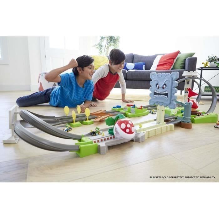 Circuit de petites voitures - Hot Wheels - Circuit Deluxe Mario Kart - Multicolore - 5 ans et + - Intérieur