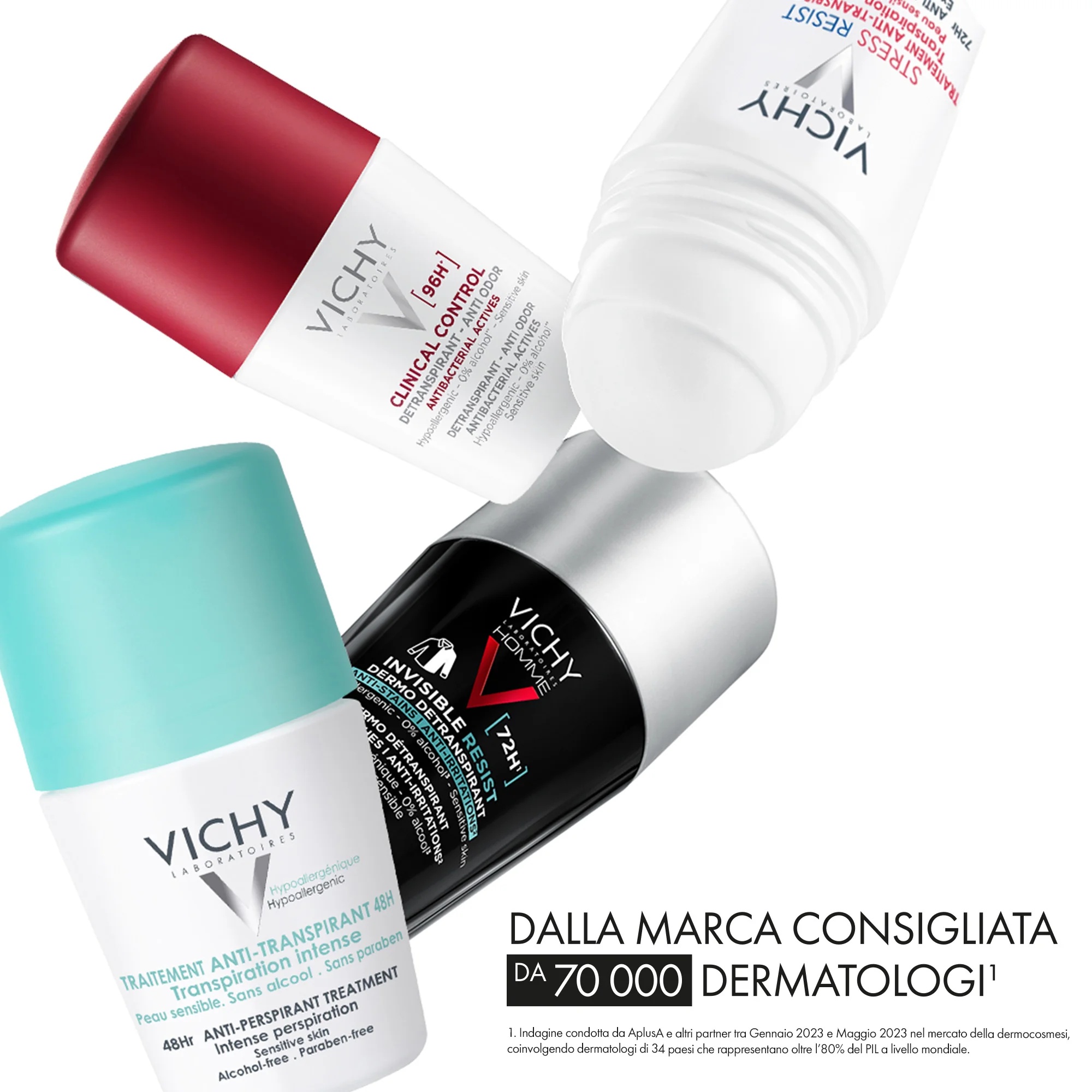 VICHY Vichy Homme Deo Anti-Stain 50 ml Antitranspirant