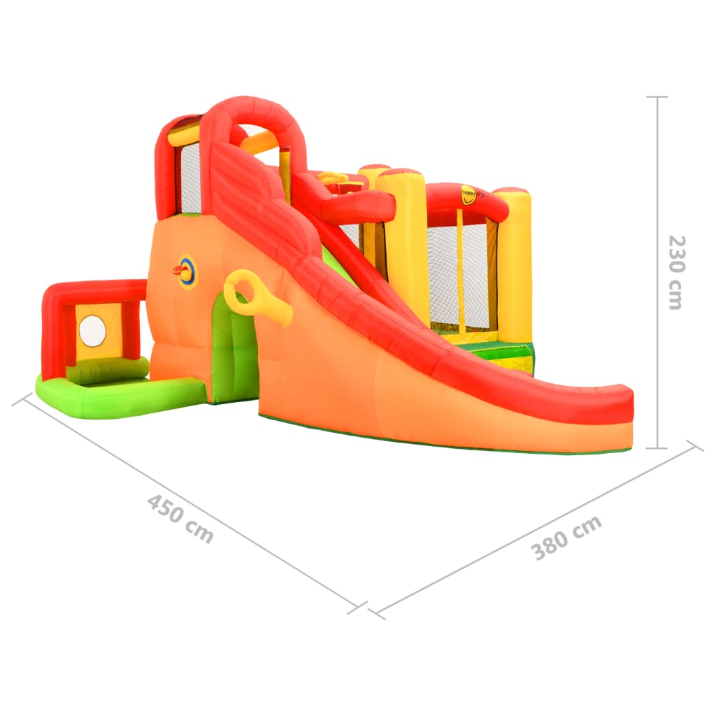 Nafukovací hrad Happy Hop so šmykľavkou 450x380x230 cm PVC