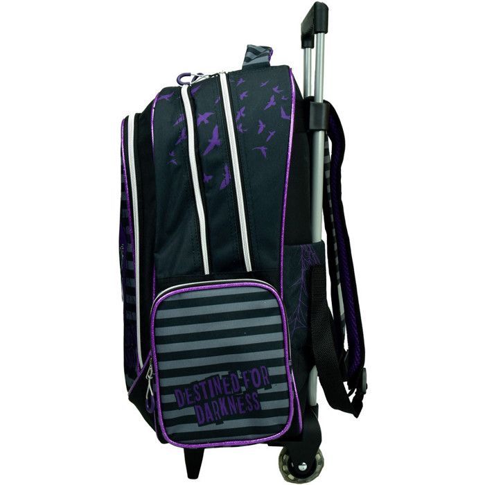 Sac à dos à roulettes Mercredi Violet 46 CM Trolley - Wednesday