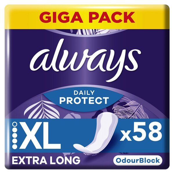 Vložki Always Dailies Extra Long<br>58 kosov