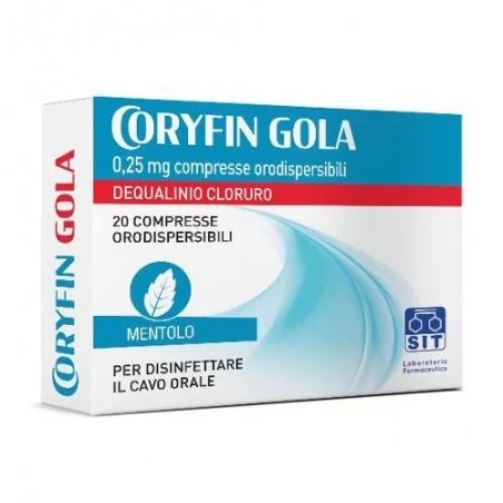 CORYFIN Coryfin Gola 0,25 mg 20 orodispergeerbare tabletten Dequaliniumchloride