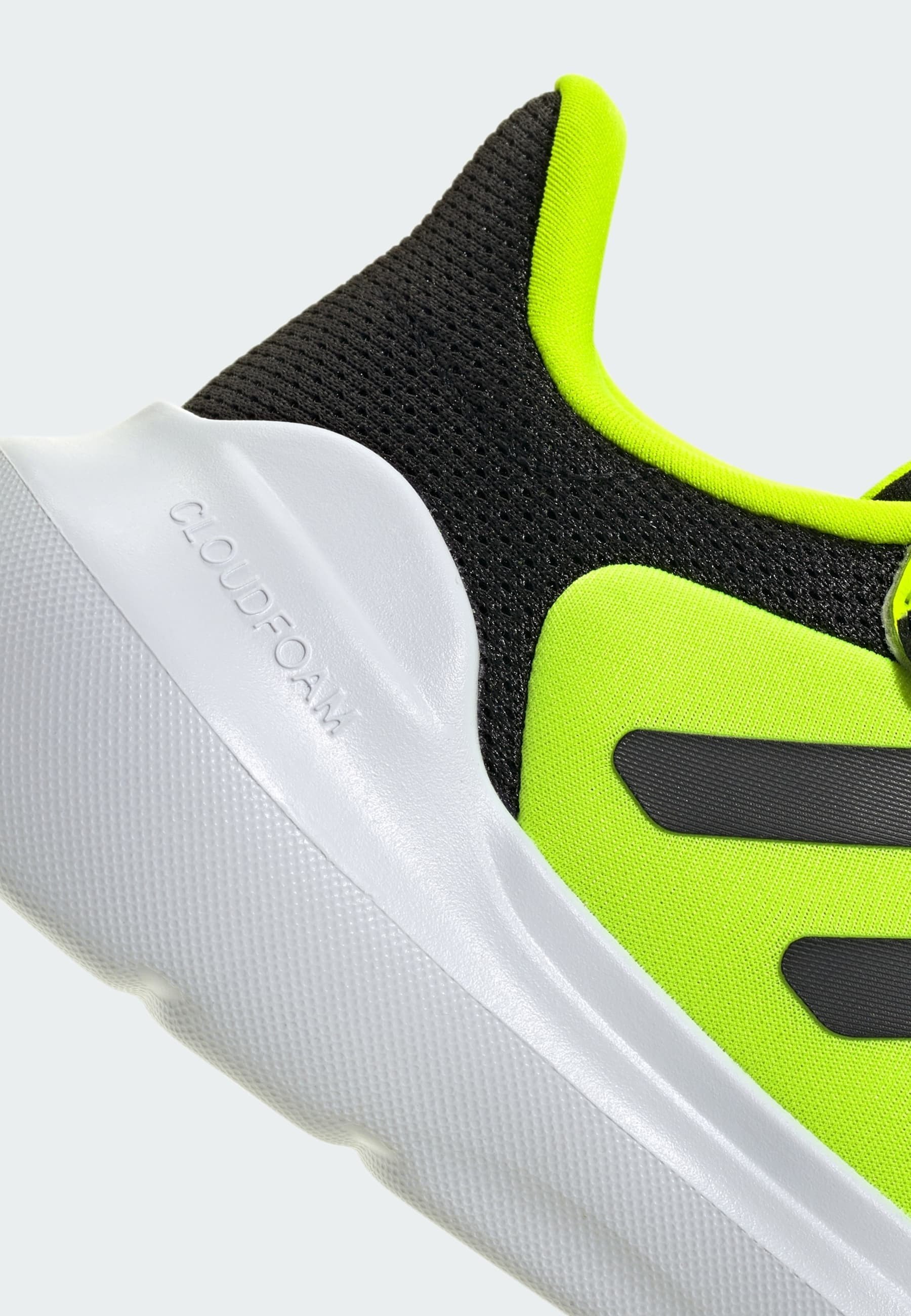 adidas Performance TENSAUR - Tênis de corrida de rua - preto, amarelo limão