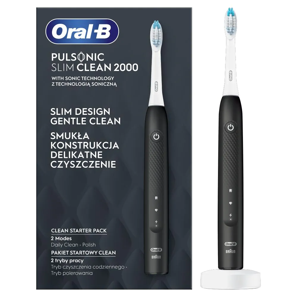 Oral-B Pulsonic Slim Clean 2000 Black Szczoteczka soniczna do zębów